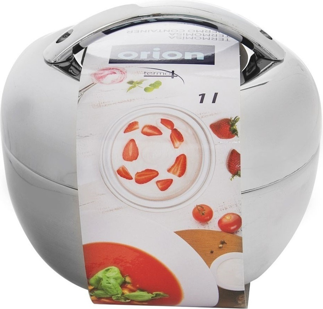 Термос для їжі Orion Apple сталевий Сріблястий 1 л (8592381116705) - зображення 2