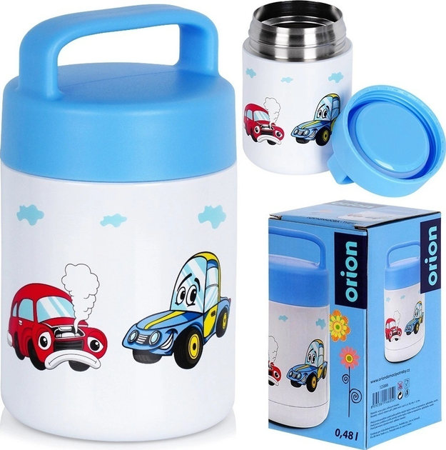 Термос для їжі Orion Auto сталевий Кольоровий 450 мл (8592381166052) - зображення 3