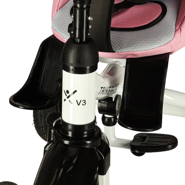 Rowerek trójkołowy Trike Fix V3 Spacerówka 3w1 Obracany 360° Różowy (5903039765870) - obraz 11