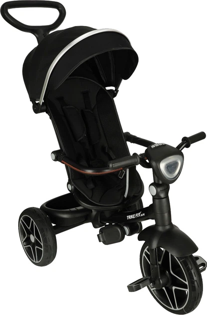 Rowerek trójkołowy Trike Fix Elite 2w1 Spacerówka 6w1 Czarny (5903039749832) - obraz 1