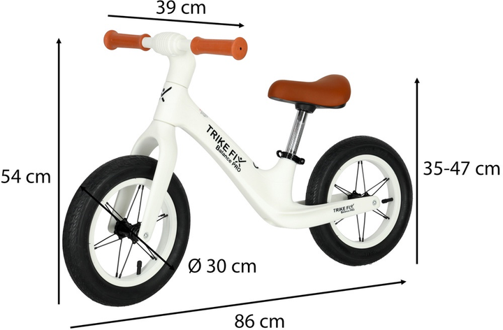 Біговел Trike Fix Balance PRO Білий 3.7 кг (5903039742536) - зображення 6