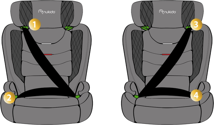 Fotelik samochodowy Nukido Louis Soft 15-36 kg Szary (5903890622985) - obraz 9