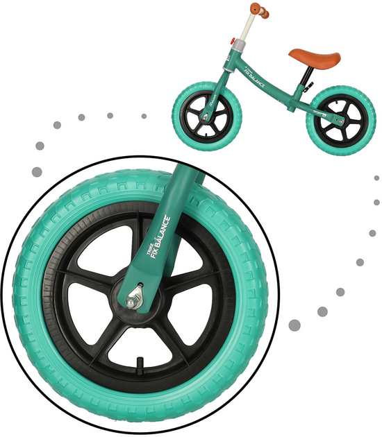 Біговел Trike Fix Balance Надлегкий Бірюзовий (5903039740501) - зображення 6