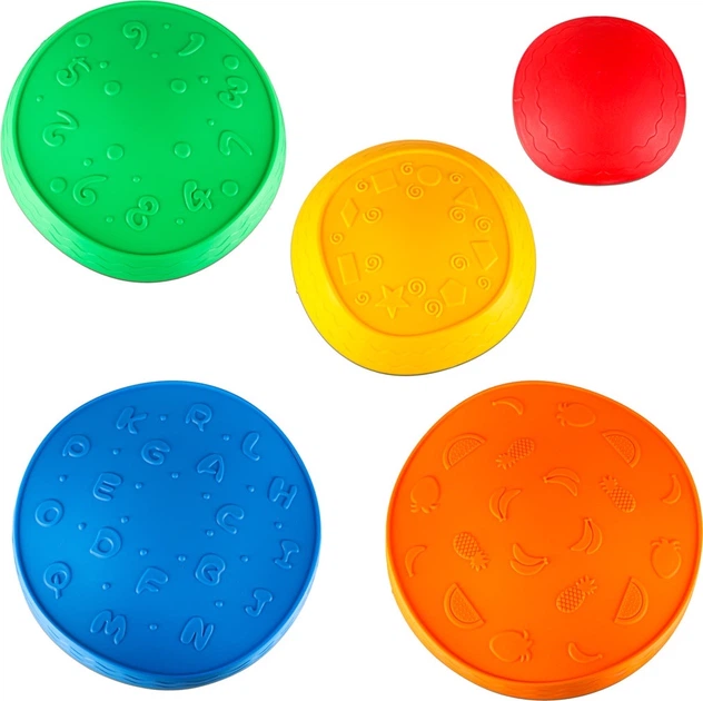 Стежка сенсорна KIK для тренування рівноваги, 5 каменів KX3173 (5903039765689) - зображення 8