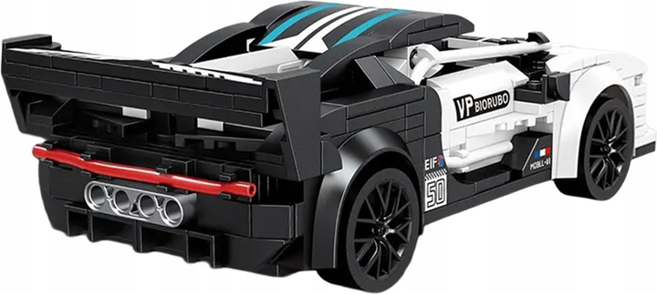 Набір кубиків Спортивні автомобілі білі ZKL.TC1719 (5903864982220) - зображення 3