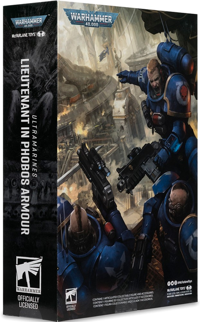 Фігурка McFarlane WARHAMMER 40K Lieutenant in Phobos Armour - Ultramarines - 7in 10906mcf (787926109061) - зображення 6