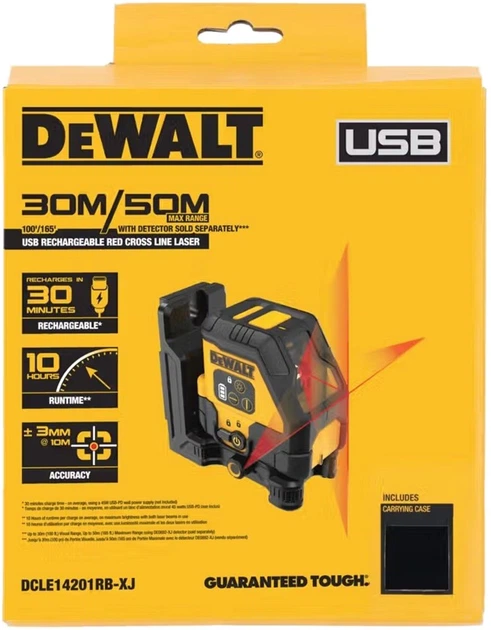 Рівень DeWALT лазерний лінійний DCLE14201RB (5035048810682) - зображення 9