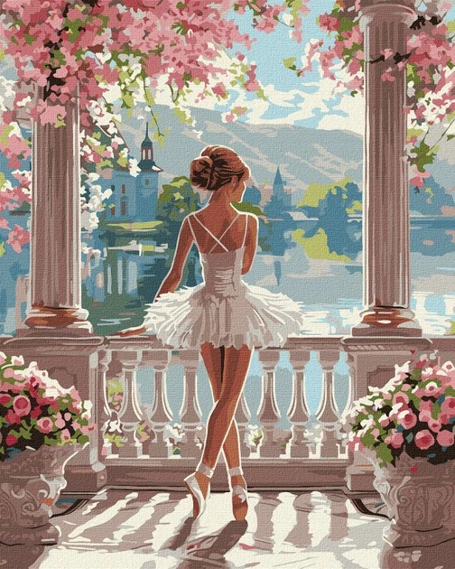 Zestaw do malowania Ideyka Cudowna balerina 40x50 cm KHO8441 (4823104362159) - obraz 1