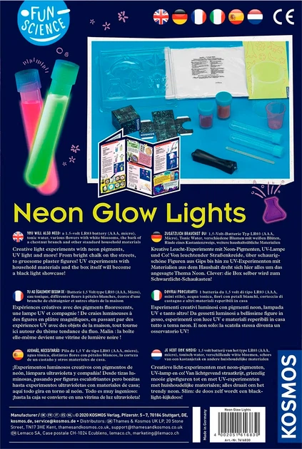 Набір для дослідження Kosmos Neon Glow Lights Неонові вогні 616830 (4002051616830) - зображення 4