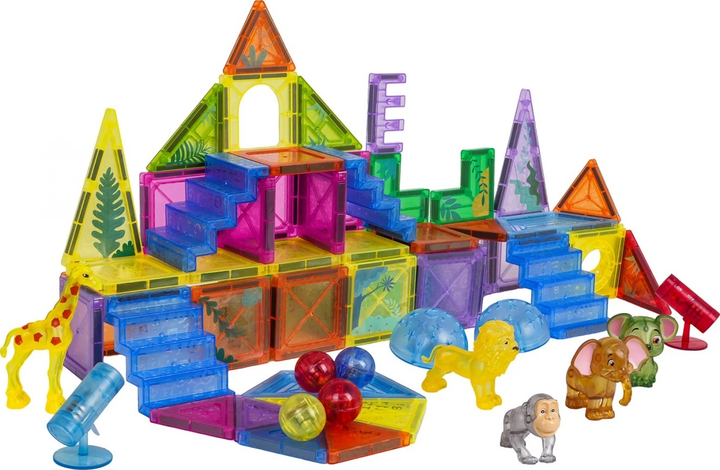 Набір магнітних кубиків 3d Zoo 64 елементи ZKL.HD127A-1 (5903864973754) - зображення 2