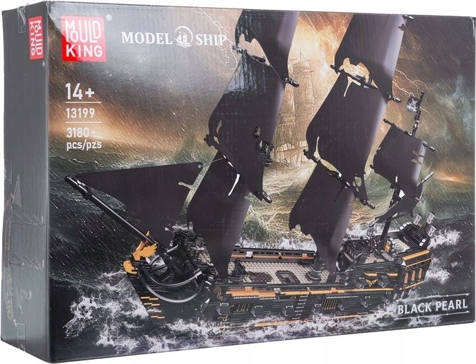 Klocki konstrukcyjne Statek piracki czarny 3180 elementów ZKL.13199 (5903864977349) - obraz 1