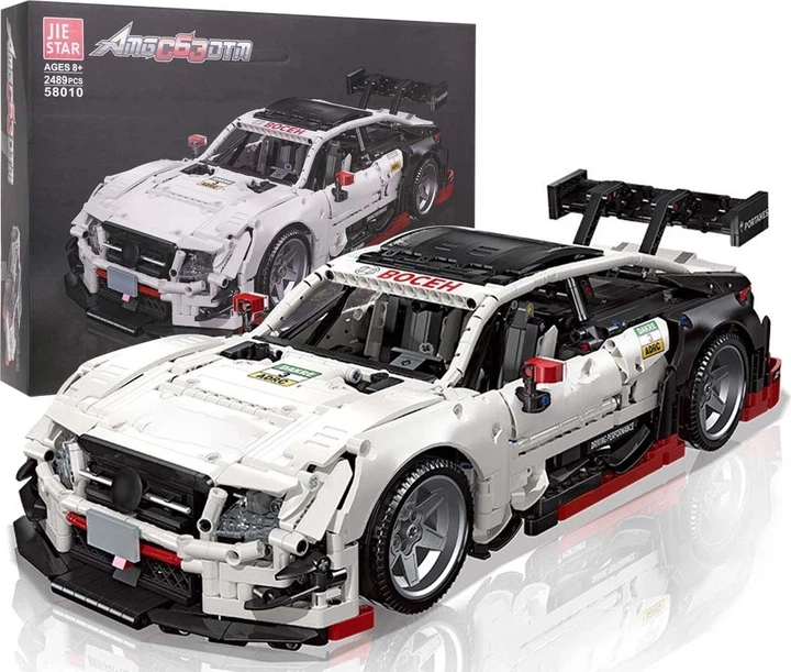 Klocki konstrukcyjne Autko sportowe białe 2489 elementów ZKL.FF58010 (5903864982107) - obraz 2