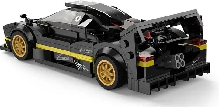Набір кубиків Rastar Pagani Zonda R чорний 387 елементів ZKL.93900.CZ (6930751323018) - зображення 4