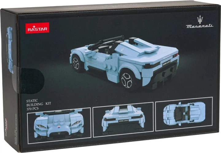 Zestaw klocków Rastar Maserati MC20 niebieski 370 elementów ZKL.10210.NIE (6930751324497) - obraz 1