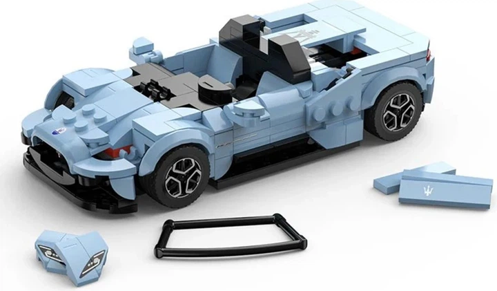 Zestaw klocków Rastar Maserati MC20 niebieski 370 elementów ZKL.10210.NIE (6930751324497) - obraz 6