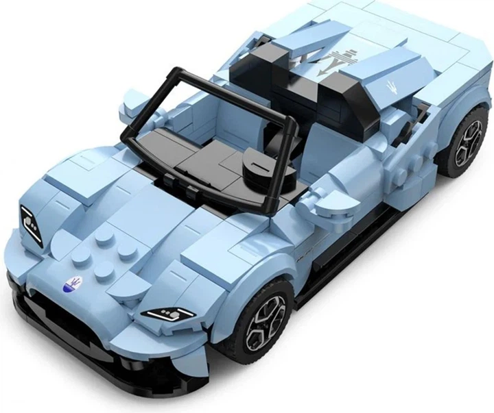 Zestaw klocków Rastar Maserati MC20 niebieski 370 elementów ZKL.10210.NIE (6930751324497) - obraz 13