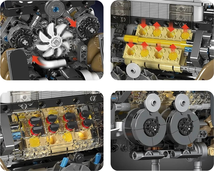 Набір кубиків Двигун 952 елементи ZKL.10131 (5903864972269) - зображення 9