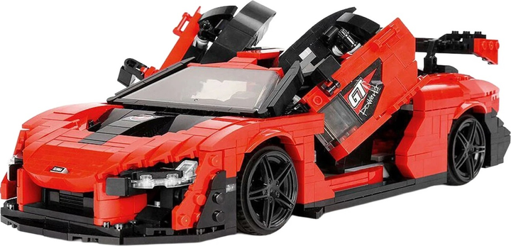 Zestaw klocków Auto sportowe pomaranczowe 1372 elementy ZKL.10007S (5903864973075) - obraz 4