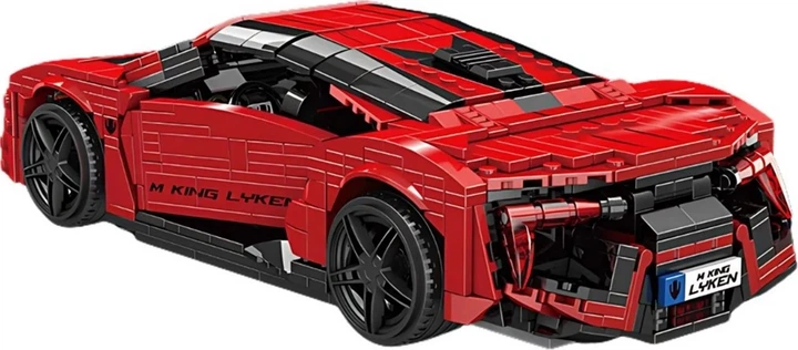 Klocki konstrukcyjne Pojazd sportowy czerwony 1311 elementów ZKL.10117 (5903864973242) - obraz 5