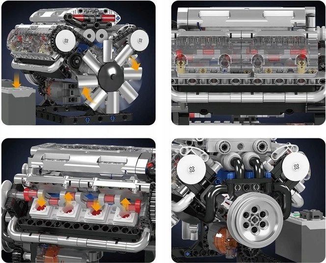 Набір кубиків Двигун 552 елементи ZKL.10088S (5903864973525) - зображення 4