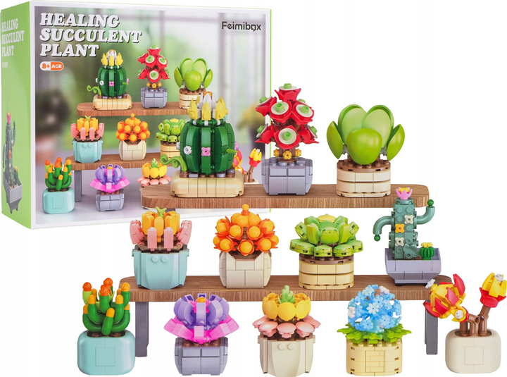 Zestaw klocków Kwiaty 1097 elementów ZKL.FL1691 (5903864973594) - obraz 2