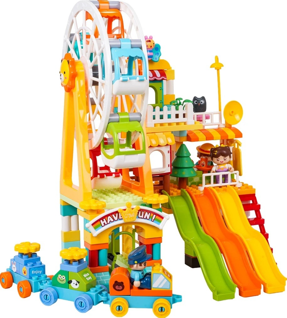 Klocki Wesole miasteczko konstrukcyjne 235 elementów ZKL.FL42008 (5903864973600) - obraz 6