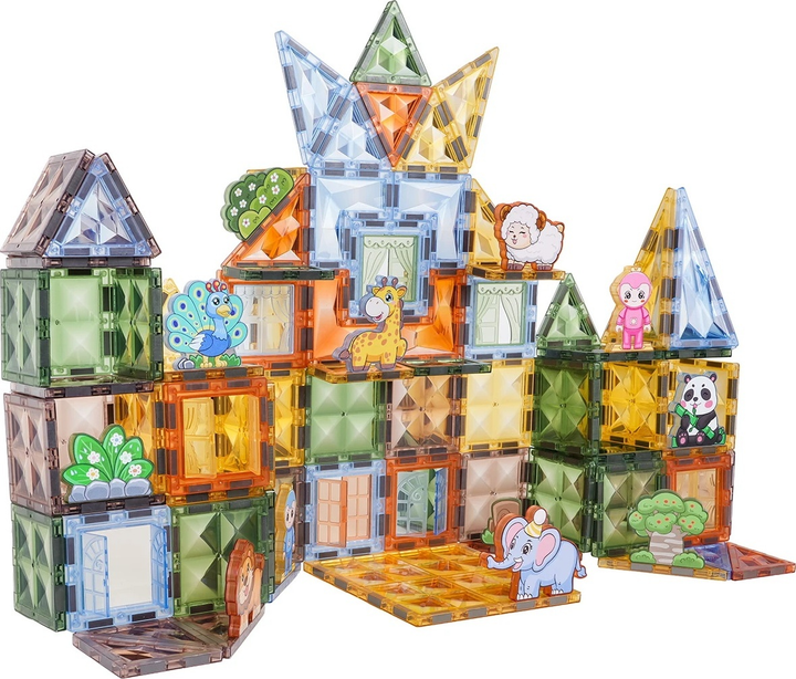 Zestaw klocków magnetycznych 116 elementów ZKL.1104 (5903864973785) - obraz 4