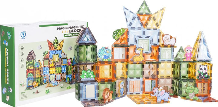 Zestaw klocków magnetycznych 116 elementów ZKL.1104 (5903864973785) - obraz 5