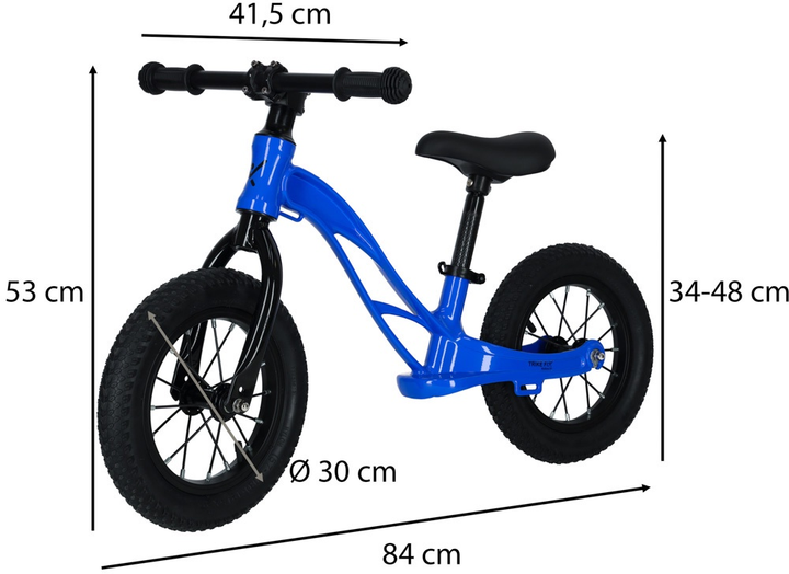 Біговел Trike Fix Active X1 Надувні колеса Синій 3.7 кг (5903039742505) - зображення 5