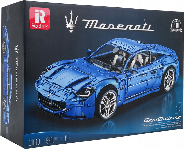 Набір кубиків Автомобіль Maserati синій 5480 елементів ZKL.11010 (5903864977653) - зображення 1