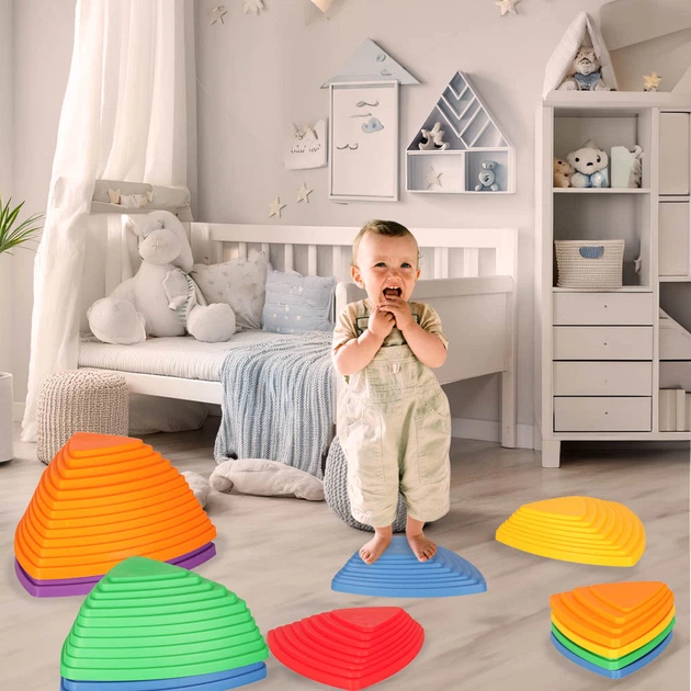 Стежка сенсорна KIK для тренування рівноваги, 11 каменів KX3170_1 (5903039765726) - зображення 13