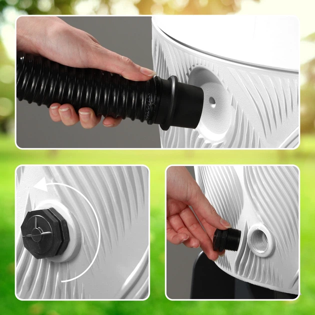 Zbiornik na deszczówkę Kadax Reveret 240 L Biała - obraz 7