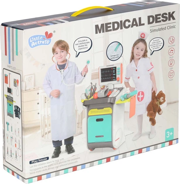 Zestaw lekarza KIK Mały doktor Stacja medyczna z EKG i RTG KX2948 (5903039768987) - obraz 16