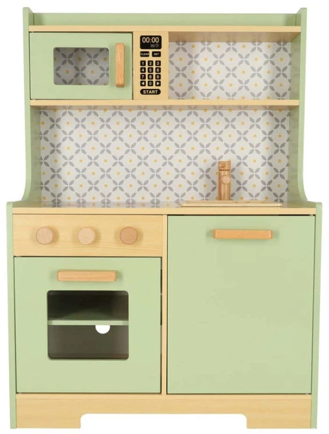 Kuchnia drewniana MDF Lulilo Miętowa KX4625 (5903039739376) - obraz 1