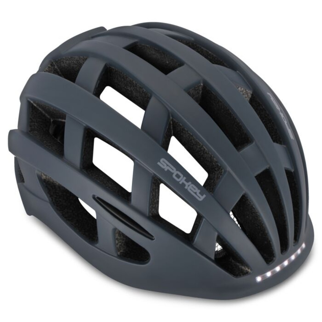 Kask Spokey POINTER PRO z kierunkowskazami rozmiar L 58-61 cm, czarny (5905339412645) - obraz 2