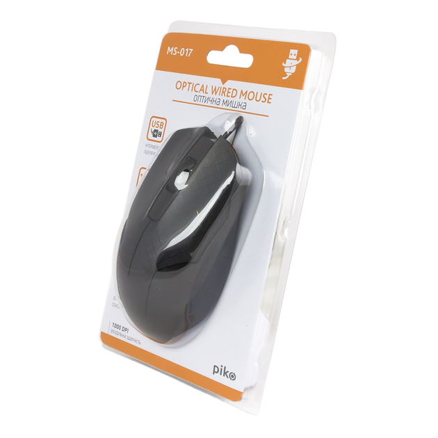 Мышь Piko MS-017 (1283126472497) Black USB - изображение 3