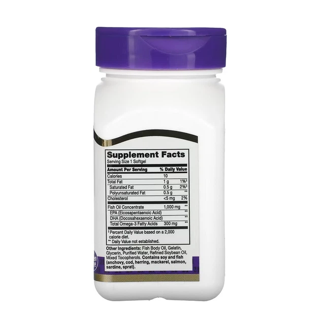 Fish Oil 1000 mg - 60 softgels - зображення 2