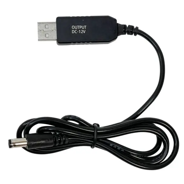 USB-кабель питания от PowerBank для роутера 5V на DC 12V 5.5 x 2.1 мм - Фото 5 USB-кабель питания от PowerBank для роутера 5V на DC 12V 5.5 x 2.1 мм - изображение 5