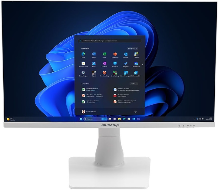 Моноблок Bluechip BUSINESSline AIO2350 *white* (4250749709528) White - зображення 1