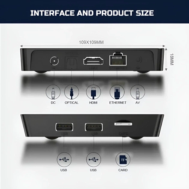 Приставка Android SMART TV BOX X96Q PRO 2/16 GB Smart TV Box в Android TV 10 Black (16084) - изображение 10