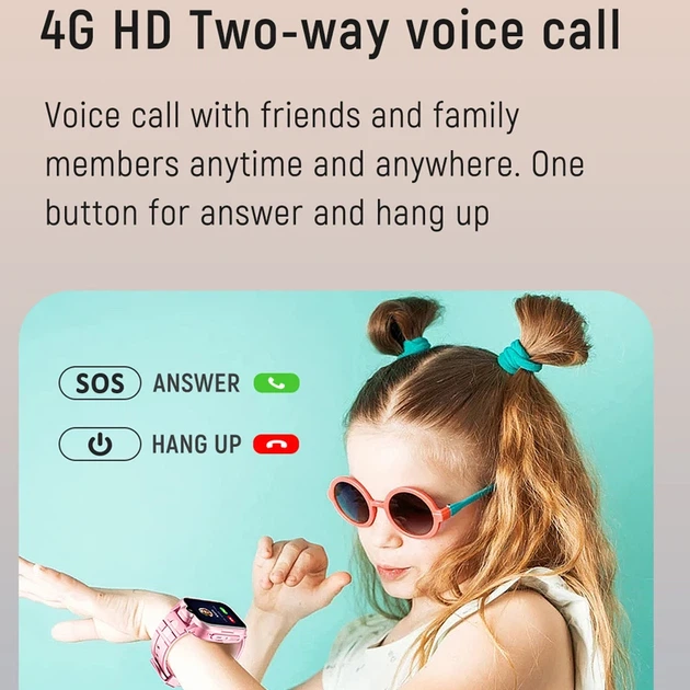 Дитячий наручний смарт годинник K15 з камерою, GPS відстеженням і 4G / WiFi Pink (16422) - Фото 7 Дитячий наручний смарт годинник K15 з камерою, GPS відстеженням і 4G / WiFi Pink (16422) - зображення 7