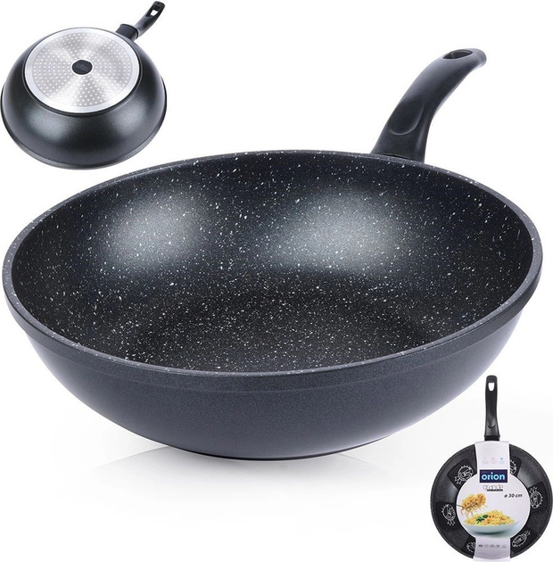 Сковорода Wok Orion Grande гранітна 30 см (8592381146238) - зображення 4