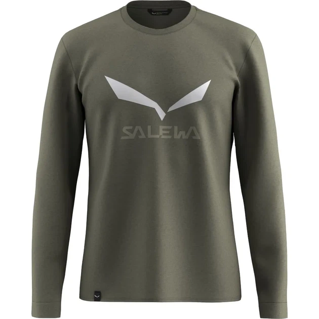 Футболка чоловіча з принтом Salewa Solidlogo Dry L/S Tee Mns 5A50 M (100084083) - Фото 1 Футболка чоловіча з принтом Salewa Solidlogo Dry L/S Tee Mns 5A50 M (100084083) - зображення 1
