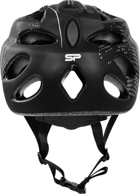 Kask rowerowy Spokey CHECKPOINT z daszkiem szaro-czarny (5902693268918) - obraz 6