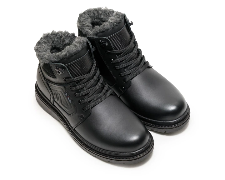 Черевики чоловічі шкіряні Alaska Black Dav Shoes чорний 40 - изображение 3