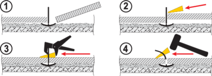 Кліпси для системи вирівнювання плитки VOREL 1.5 мм 900 шт. 04724 (5906083108280) - зображення 3