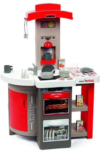 Kuchnia składana Smoby z kranem i palnikami elektrycznymi Walizka na kółkach (5903039747951) - obraz 2