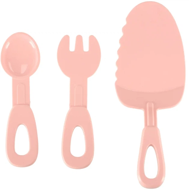 Tort urodzinowy Lenca Toys Piętrowy do krojenia Muzyka i światła 16 elementów Różowy (5903039767591) - obraz 8