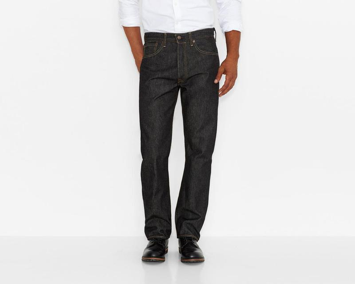 Мужские джинсы Levi's 501 Original Shrink-to-Fit Rigid BLACK 32-36 ...