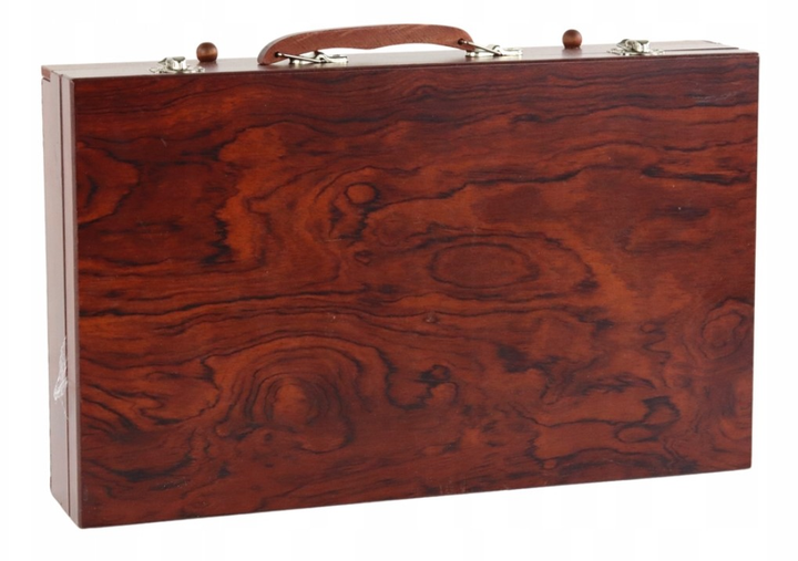 Художній набір LEAN Toys у дерев’яній валізі 123 елементи (5905991002352) - зображення 3